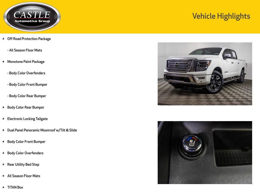 Used 2021 Nissan Titan Platinum Reserve w/ Moonroof Package AWD/4WD image 8