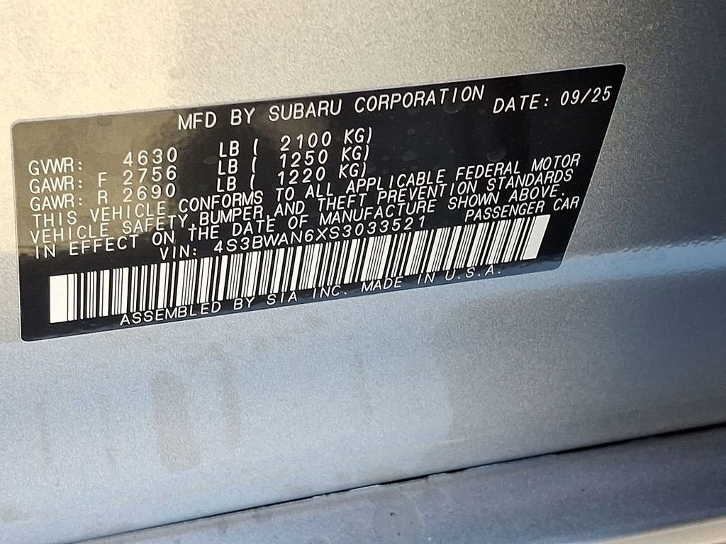 New 2025 Subaru Legacy Limited image 18