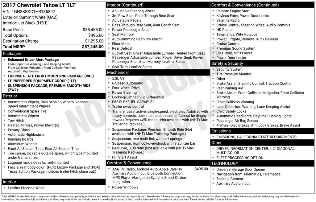 Used 2017 Chevrolet Tahoe LT image 29