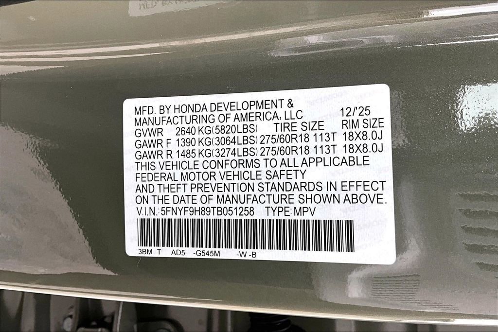 New 2026 Honda Passport TrailSport Elite image 8