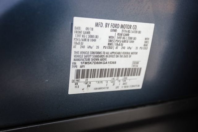 Used 2019 Ford Explorer XLT w/ Equipment Group 201A FWD image 45