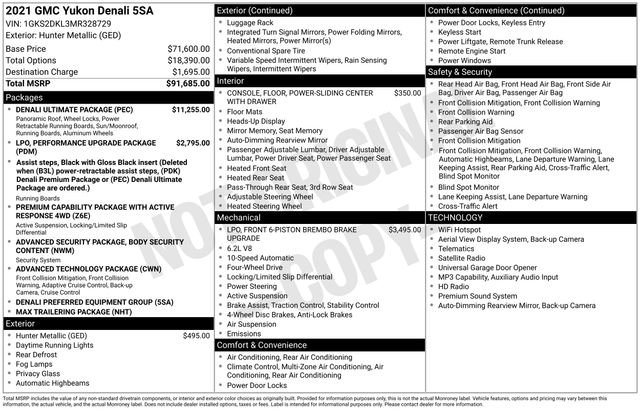 Used 2021 GMC Yukon Denali w/ Denali Ultimate Package image 29