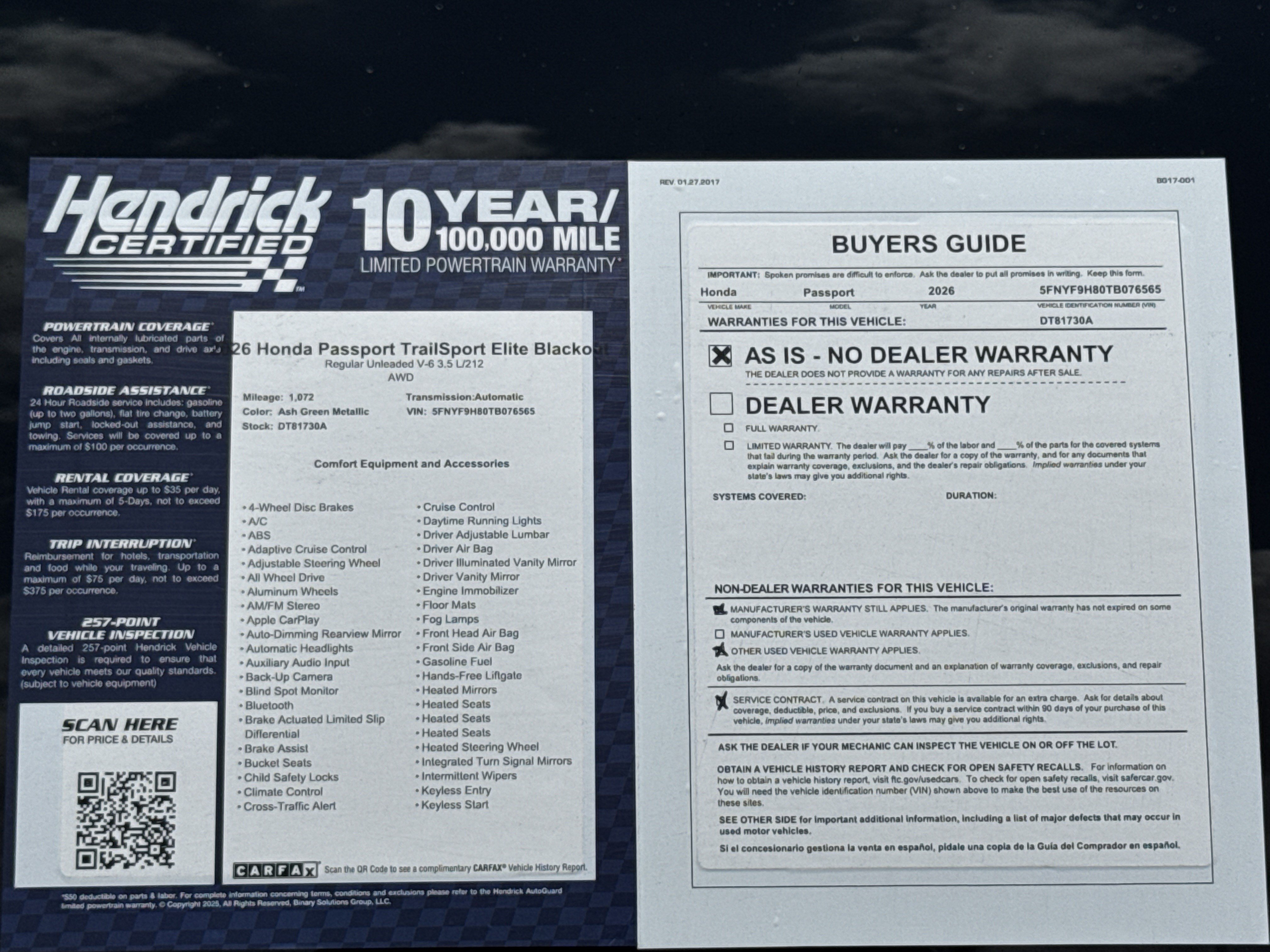 Used 2026 Honda Passport TrailSport Elite image 38
