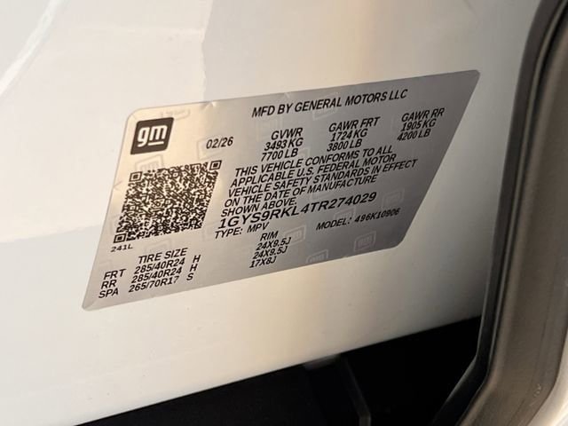 New 2026 Cadillac Escalade ESV Platinum Sport w/ LPO, ONYX Package AWD/4WD image 30