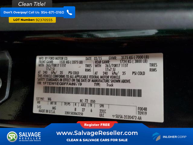 Used 2015 Ford F150 XLT image 16