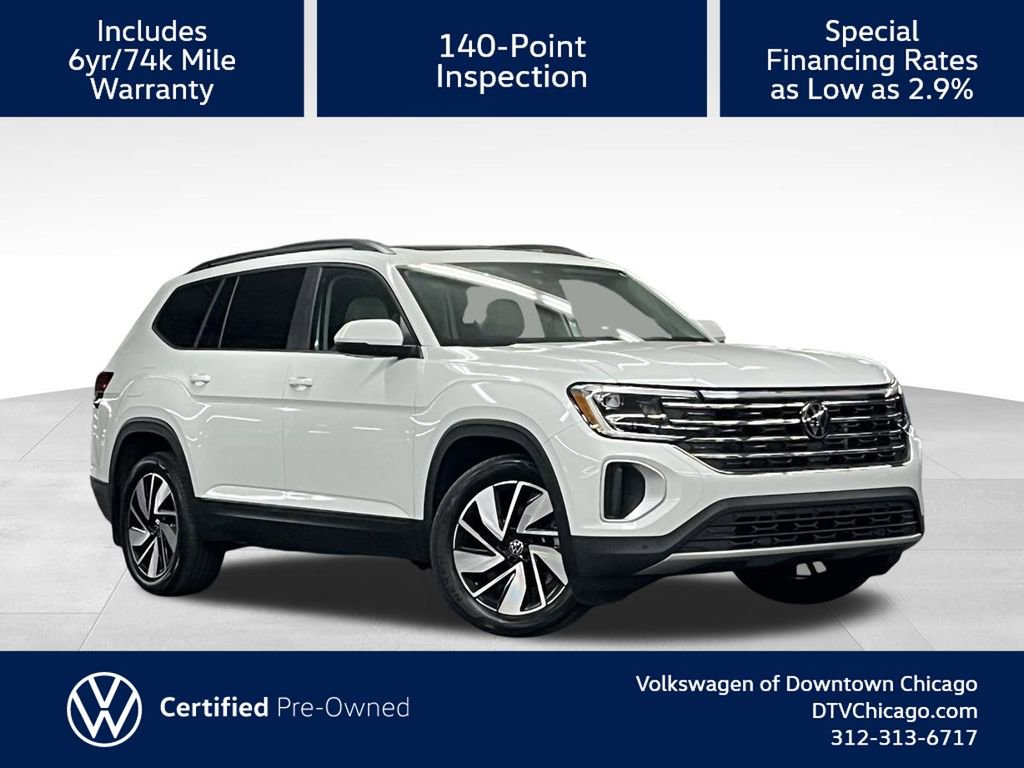 Used 2024 Volkswagen Atlas SE w/ Panoramic Sunroof Package AWD/4WD image 1