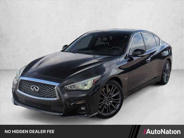 Used 2019 INFINITI Q50 Red Sport 400 w/ Sensory Package RWD image 1