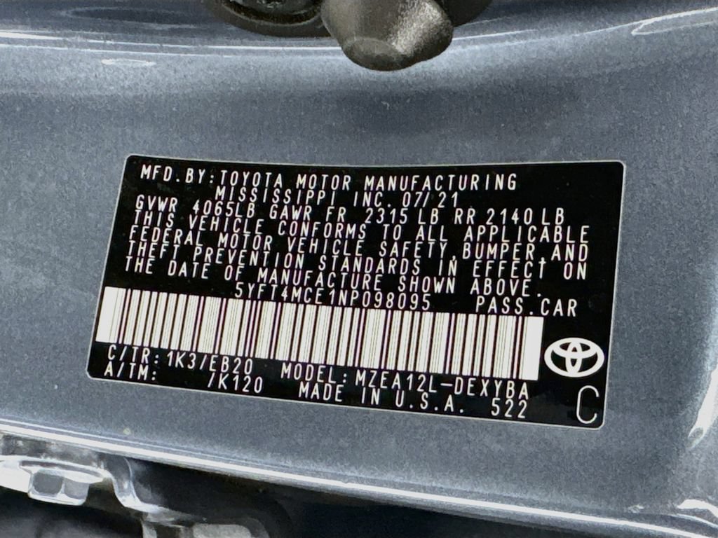 Used 2022 Toyota Corolla XSE w/ Carpet Mat Package (TMS) FWD image 35
