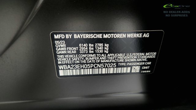 Used 2023 BMW 740i w/ Parking Assistance Package RWD image 77