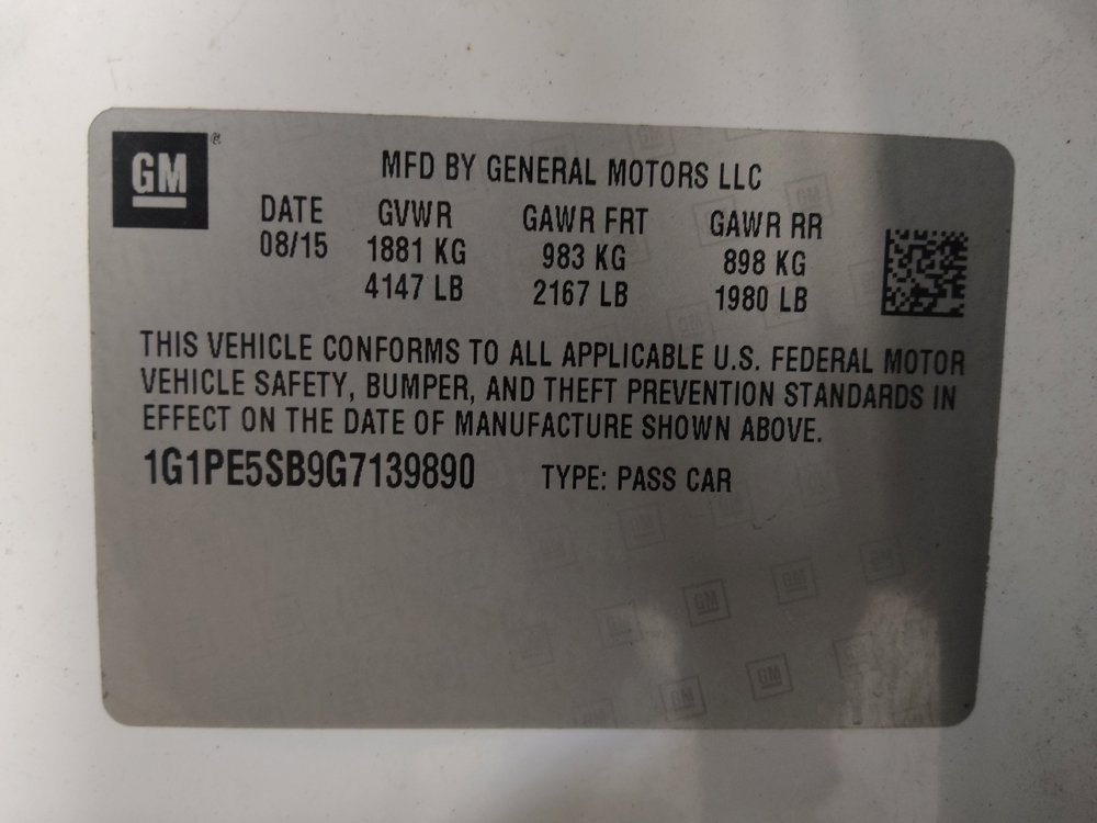 Used 2016 Chevrolet Cruze LT w/ Sun And Sound Package image 33