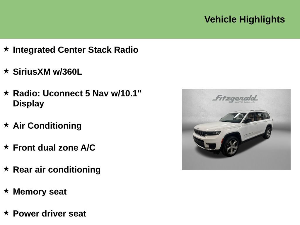 Used 2021 Jeep Grand Cherokee L Limited w/ Luxury Tech Group II AWD/4WD image 10