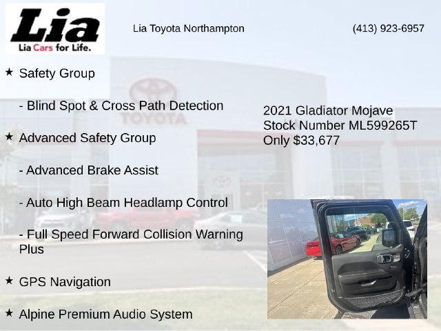 Used 2021 Jeep Gladiator Mojave AWD/4WD image 31