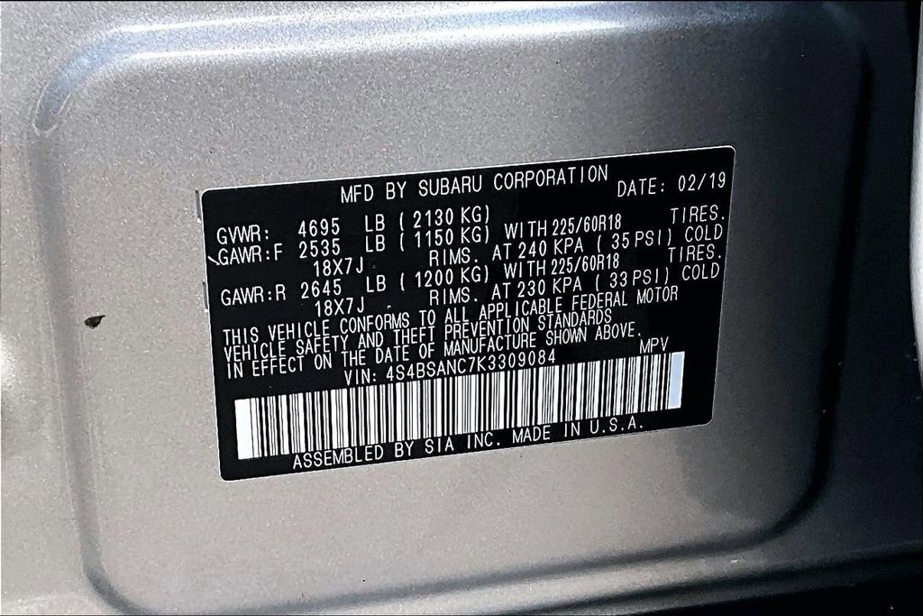 Used 2019 Subaru Outback 2.5i Limited image 35