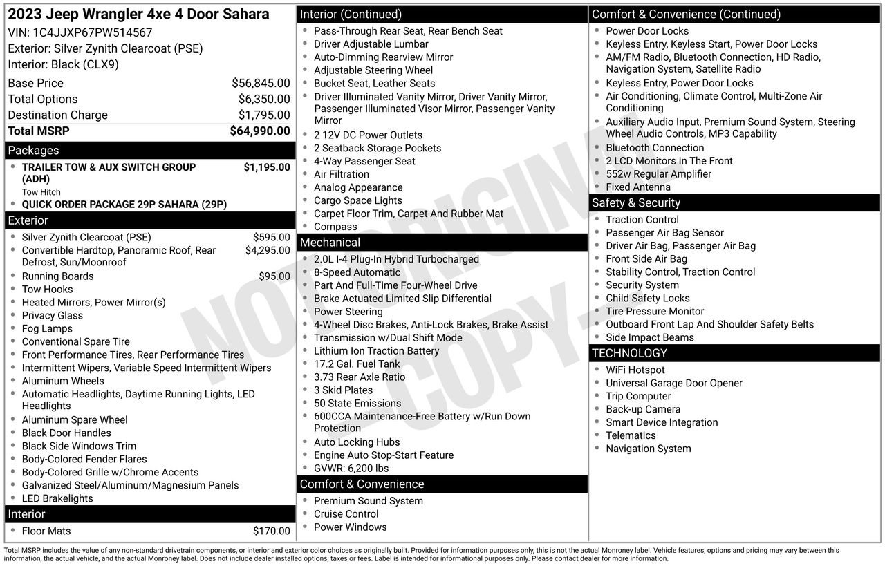 Used 2023 Jeep Wrangler Unlimited Sahara image 36