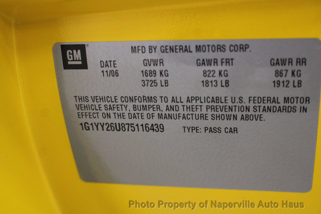 Used 2007 Chevrolet Corvette Coupe w/ Preferred Equipment Group RWD image 48