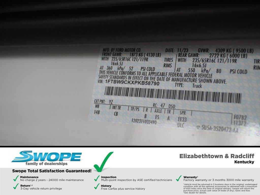 New 2023 Ford E-Transit Medium Roof w/ Interior Upgrade Package RWD image 33
