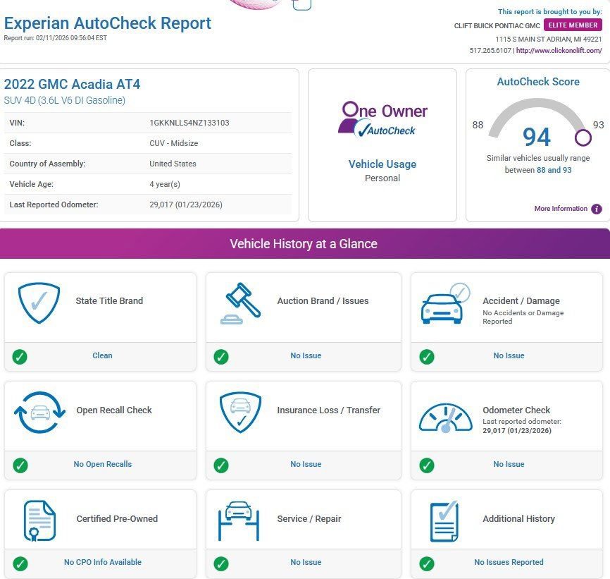 Used 2022 GMC Acadia AT4 image 3