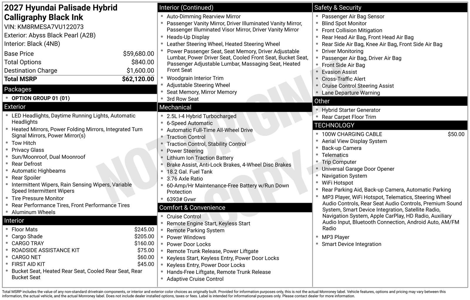 New 2027 Hyundai Palisade Calligraphy AWD/4WD image 18