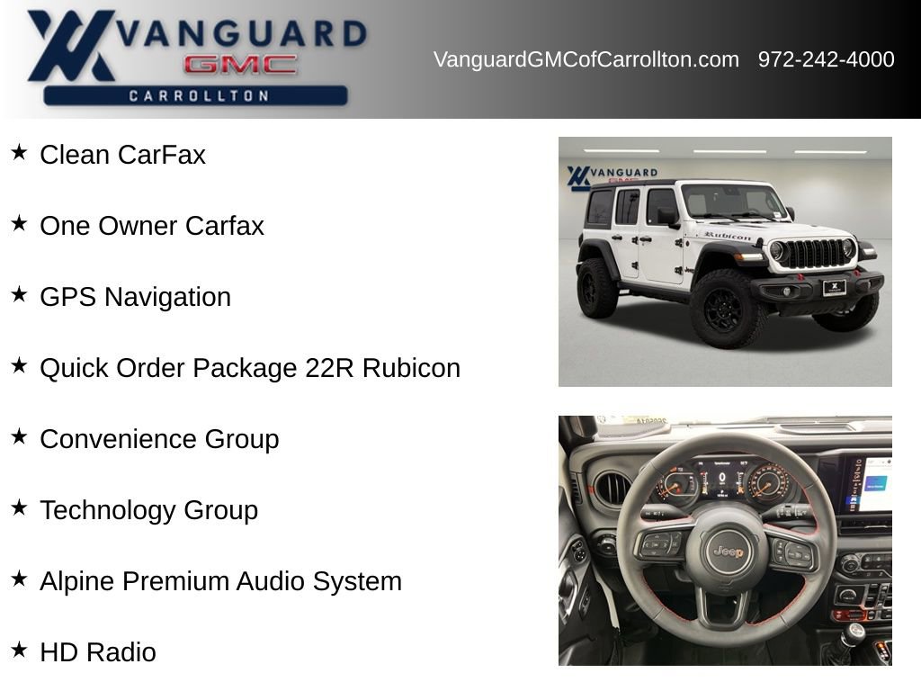 Used 2024 Jeep Wrangler Unlimited Rubicon w/ Technology Group image 6