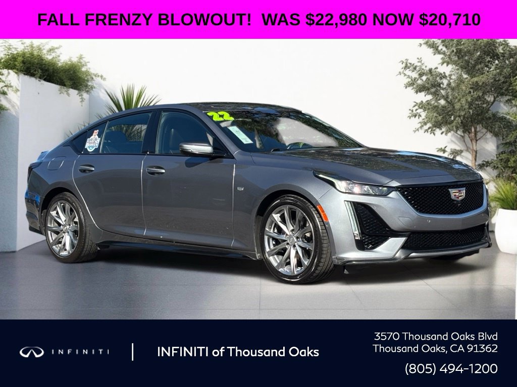 Used 2022 Cadillac CT5 Sport w/ Parking Package RWD image 1
