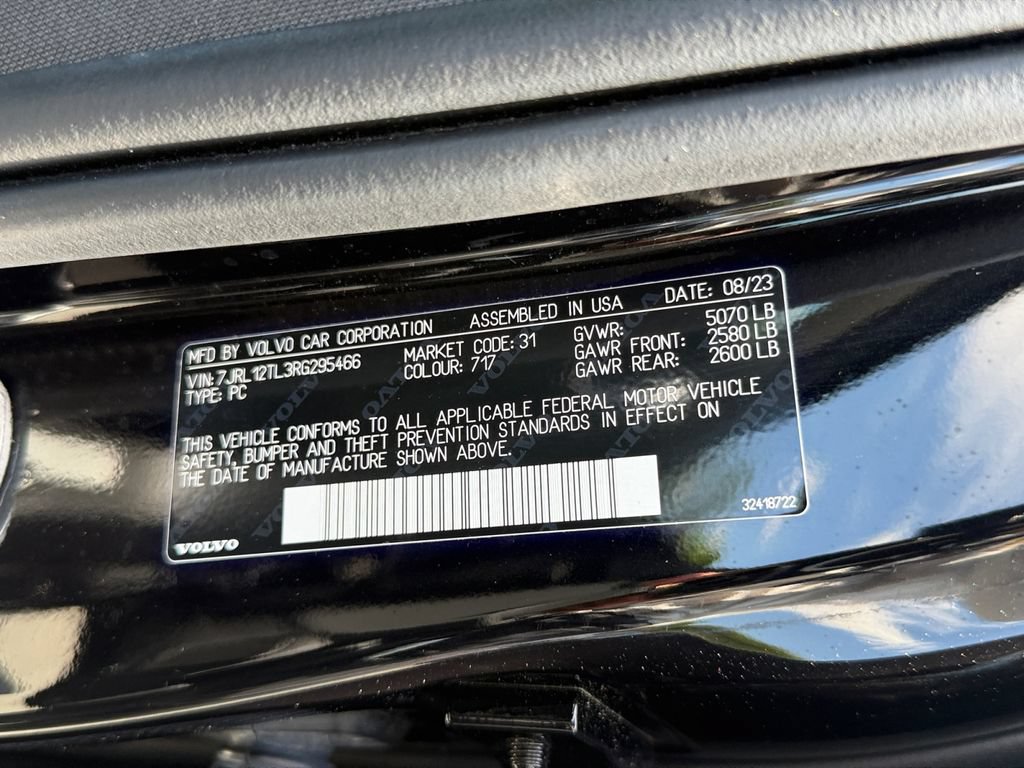 Certified 2024 Volvo S60 B5 Plus w/ Climate Package AWD/4WD image 30