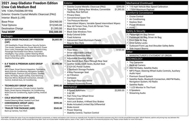 Used 2021 Jeep Gladiator Sport AWD/4WD image 4