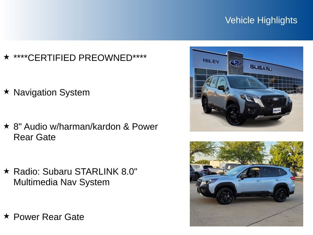 Certified 2024 Subaru Forester Wilderness AWD/4WD image 5