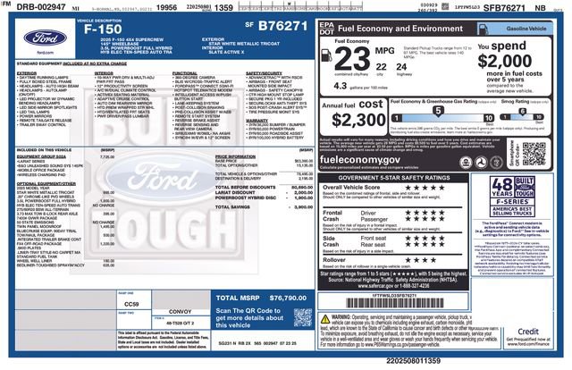 New 2025 Ford F150 Lariat w/ Equipment Group 502A High image 4