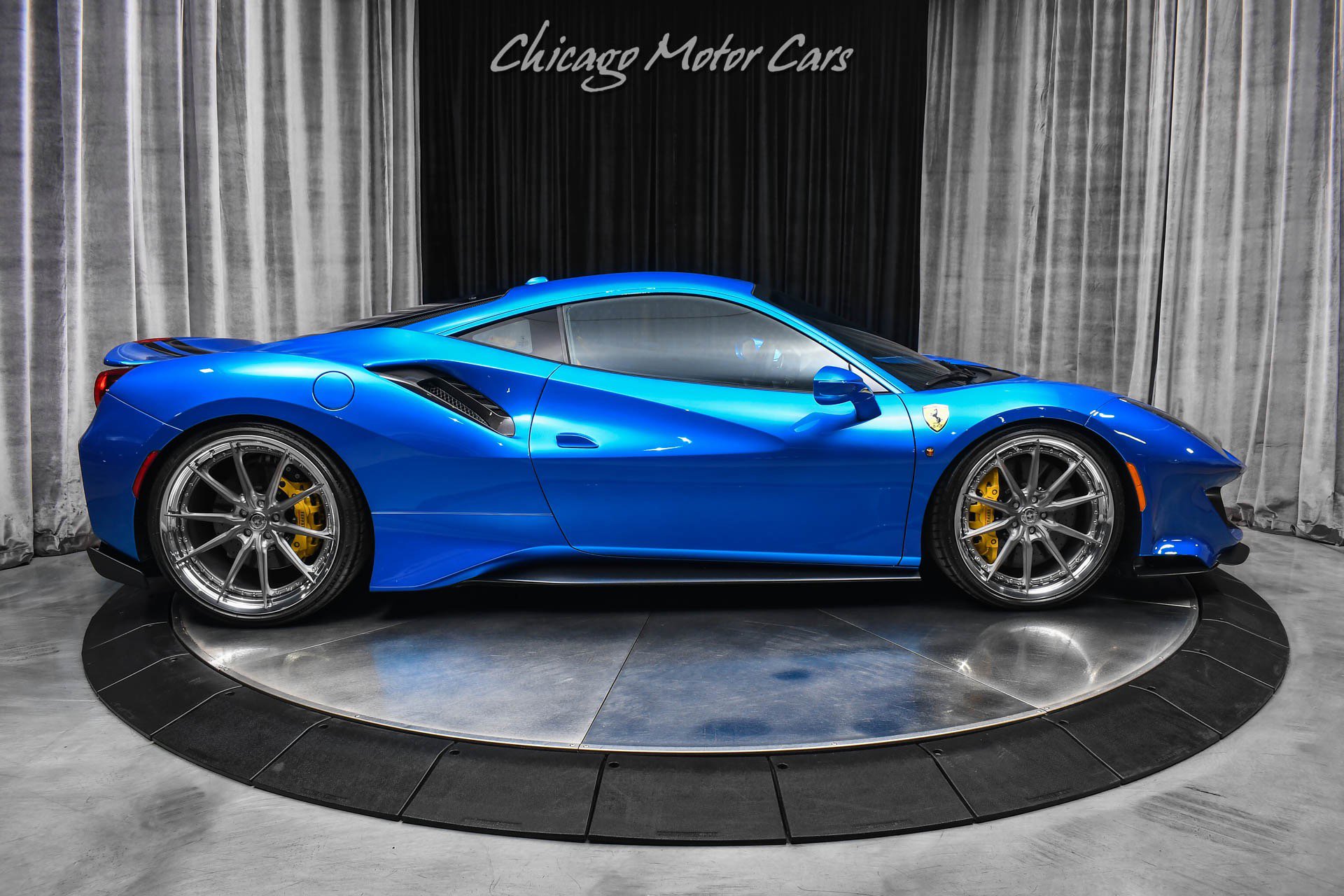 Used 2020 Ferrari 488 Pista Coupe Blu Corsa HRE Wheels Ful image 43