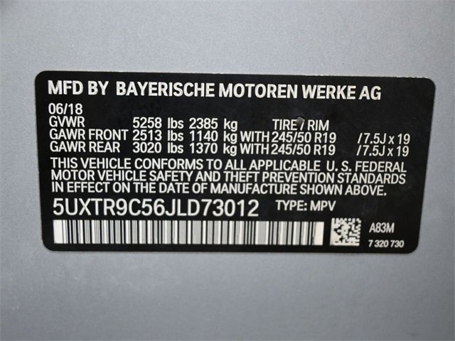 Used 2018 BMW X3 xDrive30i w/ Executive Package image 46