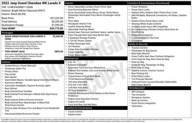 Used 2022 Jeep Grand Cherokee Laredo X image 35