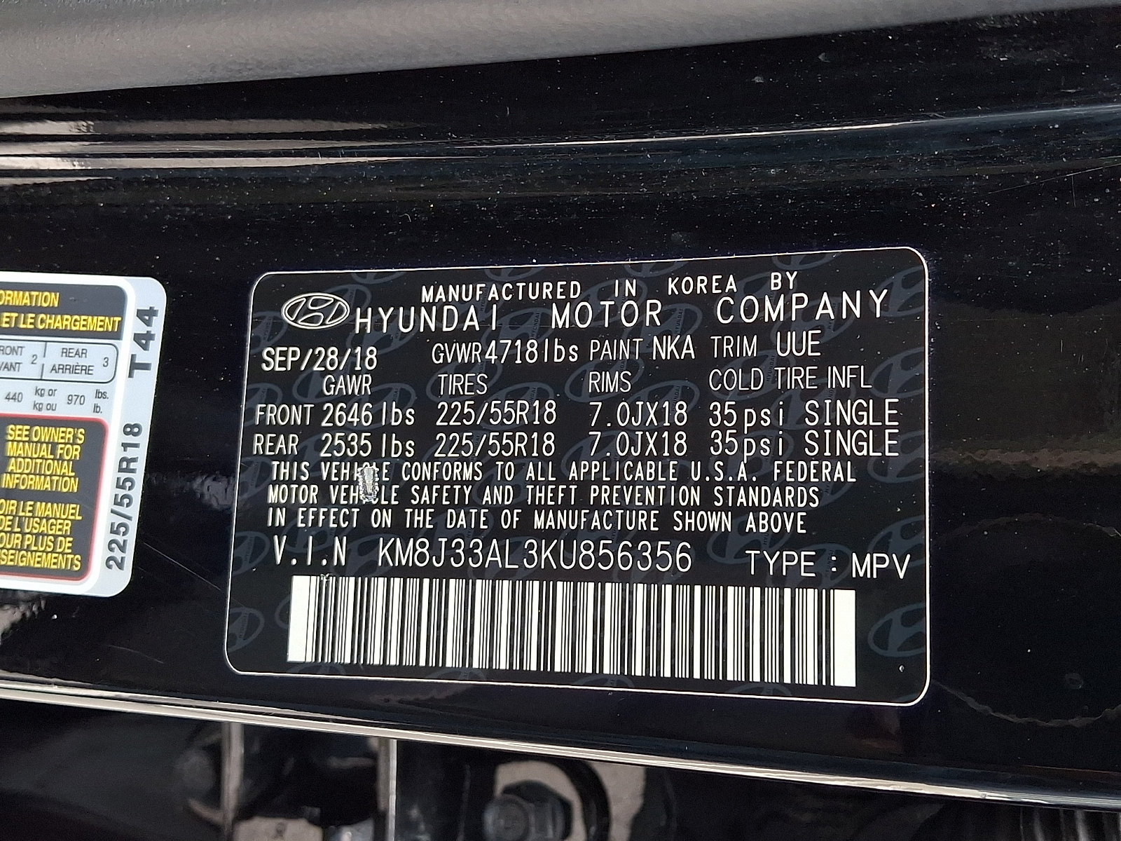 Used 2019 Hyundai Tucson Ultimate w/ Cargo Package FWD image 31