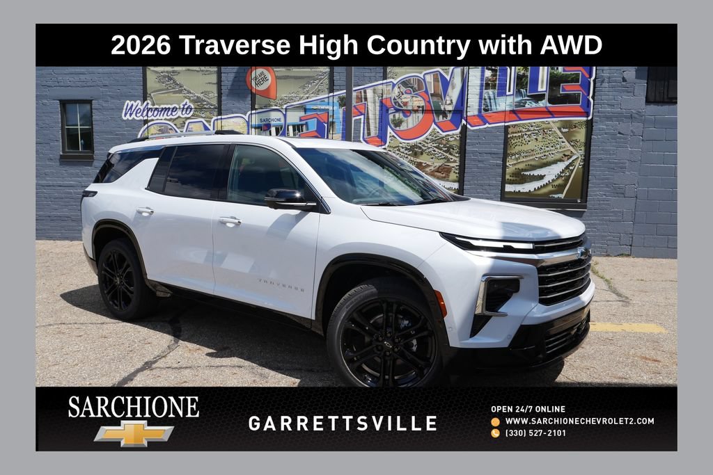 New 2026 Chevrolet Traverse High Country w/ LPO, Floor Liner Package AWD/4WD image 1