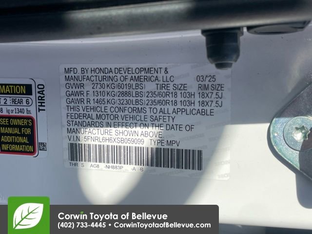 Used 2025 Honda Odyssey EX-L image 23