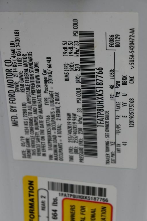 Used 2019 Ford Mustang Premium w/ Black Accent Package image 34