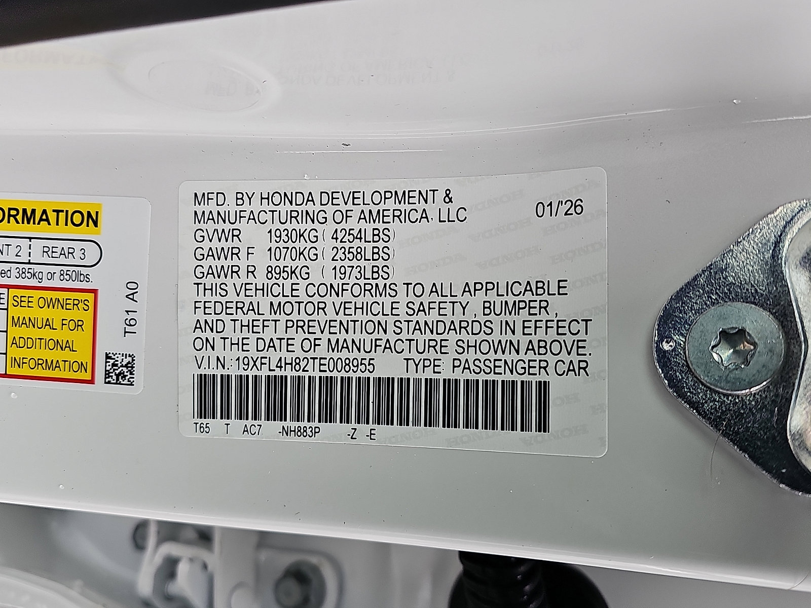 New 2026 Honda Civic Sport image 10