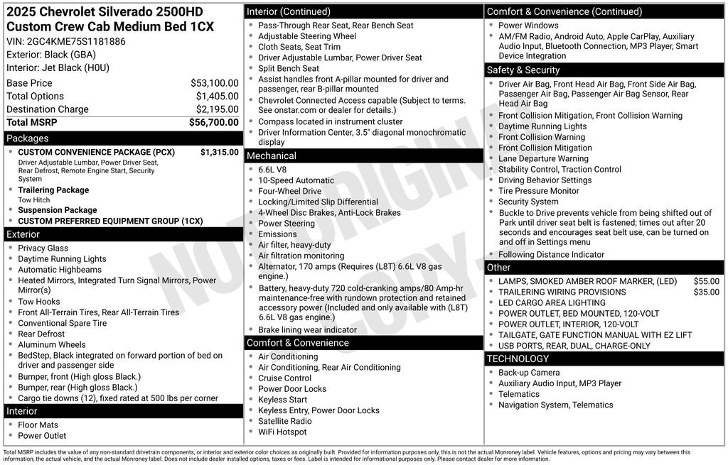 Used 2025 Chevrolet Silverado 2500 Custom w/ Custom Convenience Package image 10