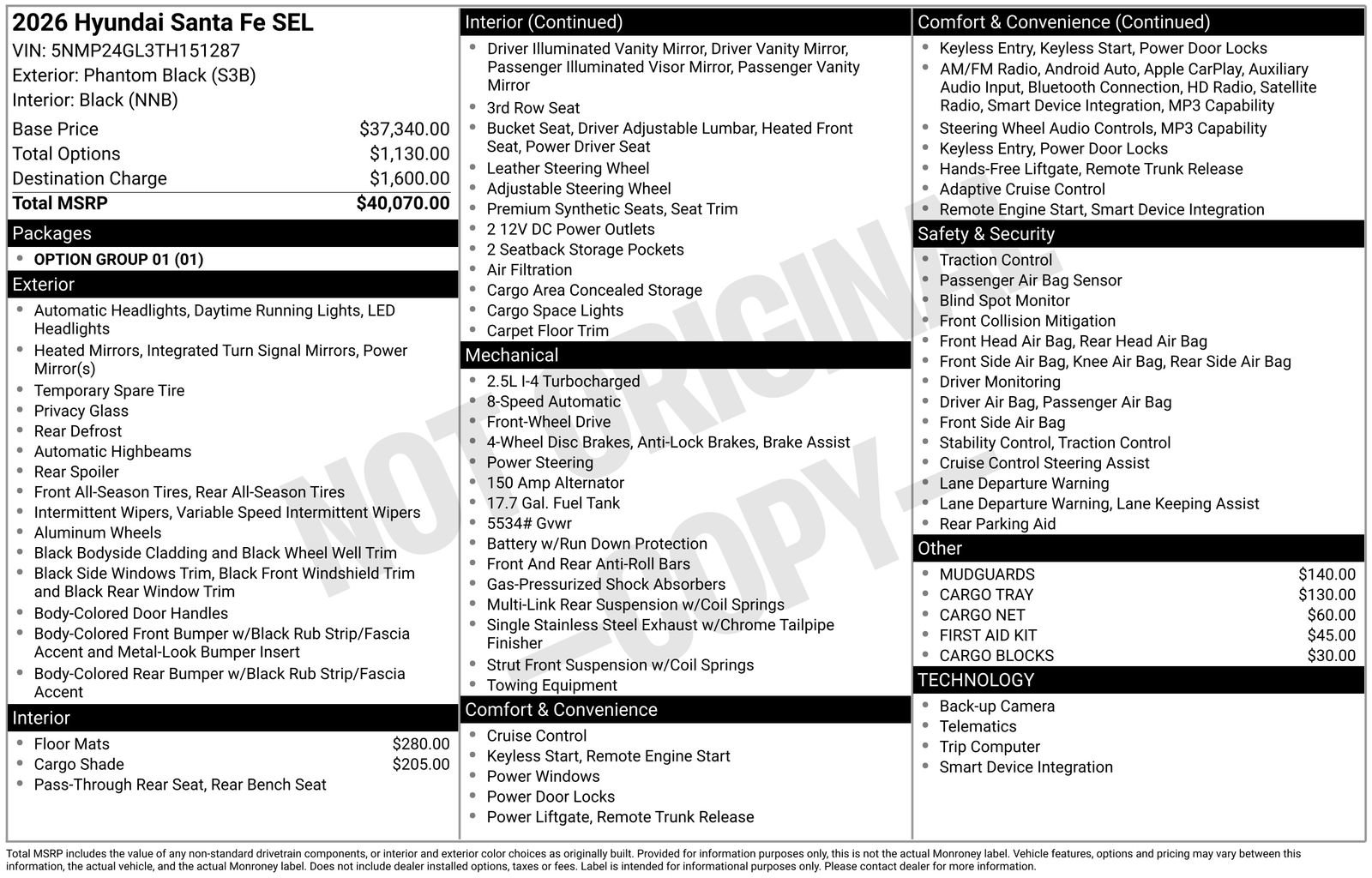 New 2026 Hyundai Santa Fe SEL image 9