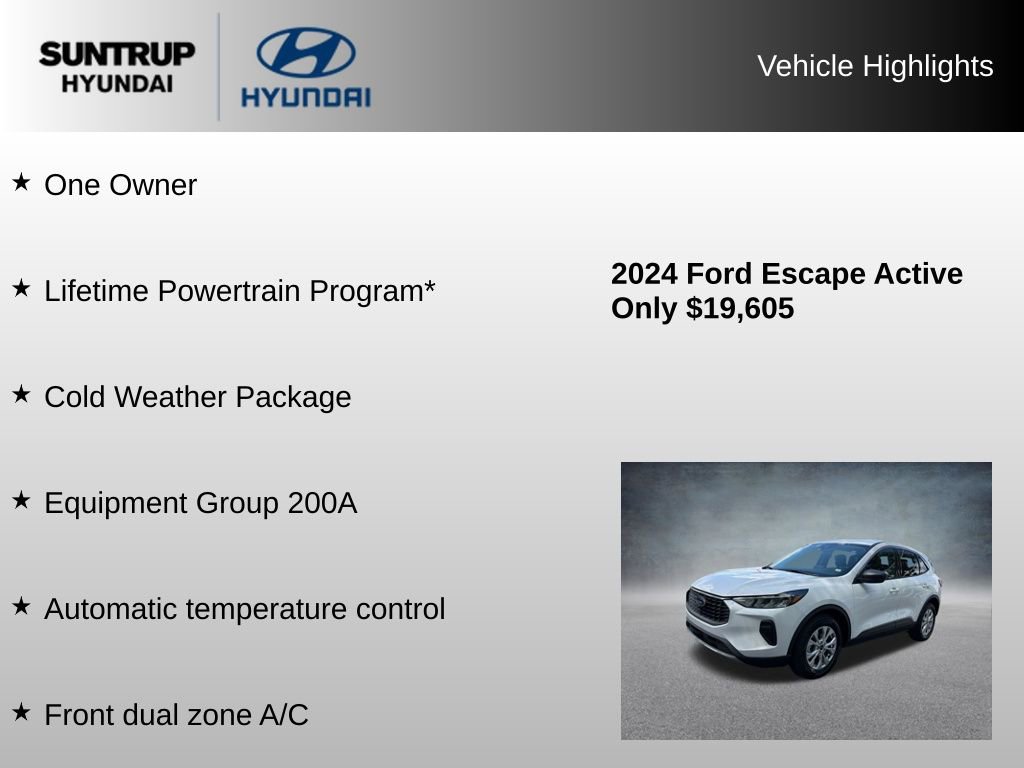 Used 2024 Ford Escape Active w/ Cold Weather Package FWD image 8