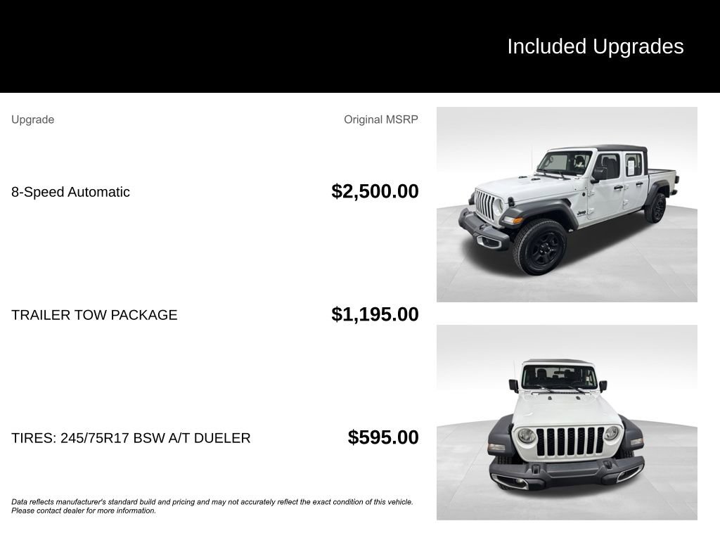 Used 2023 Jeep Gladiator Sport w/ Trailer Tow Package AWD/4WD video 2