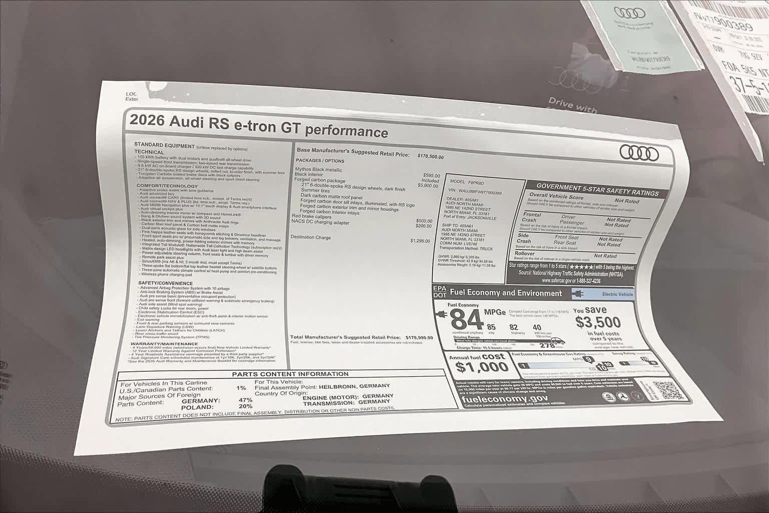 New 2026 Audi RS e-tron GT performance AWD/4WD image 19