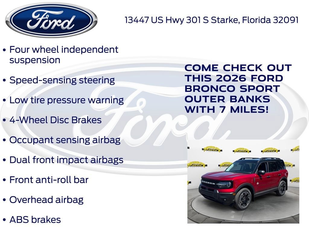 New 2026 Ford Bronco Sport Outer Banks w/ Outer Banks Tech Package+ image 30