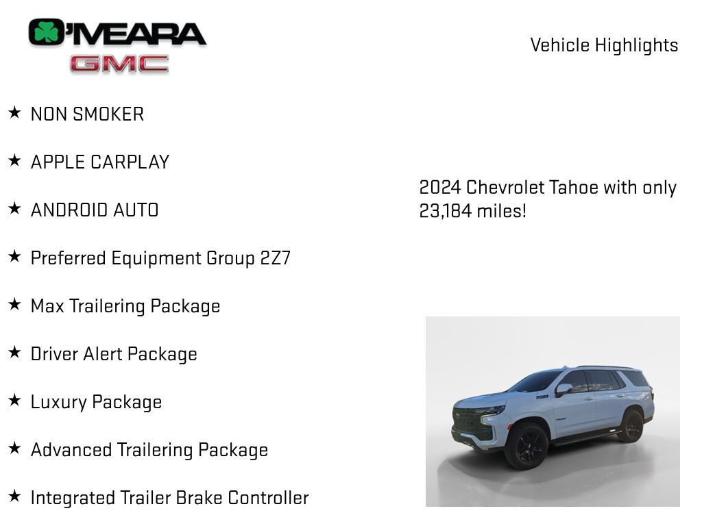 Used 2024 Chevrolet Tahoe Z71 w/ Luxury Package AWD/4WD image 8