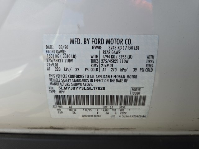 Used 2020 Lincoln Aviator Black Label Grand Touring w/ Class IV Trailer Tow Package image 22