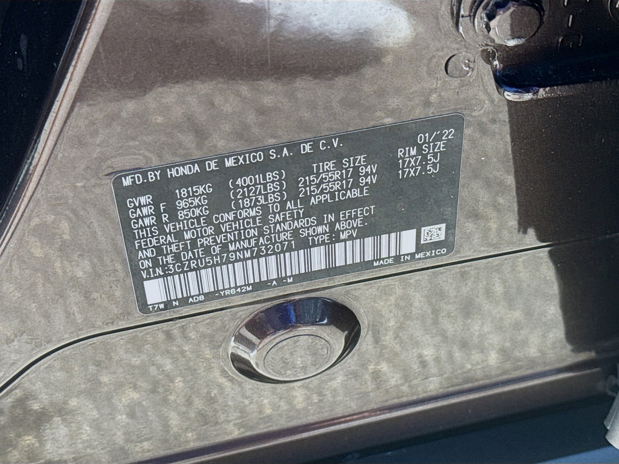 Used 2022 Honda HR-V EX-L image 36