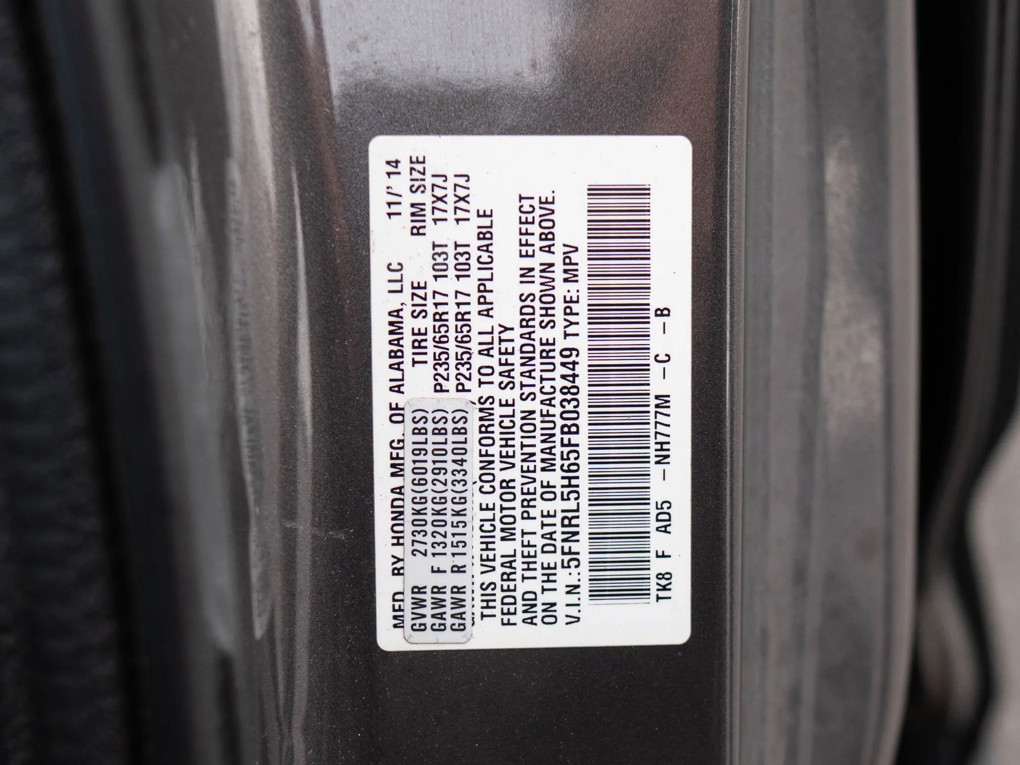 Used 2015 Honda Odyssey EX-L image 47