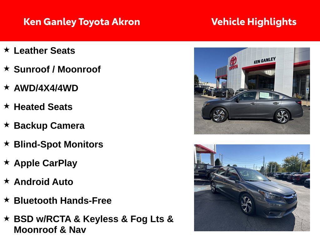 Used 2021 Subaru Legacy Premium w/ Tech Package 1 AWD/4WD image 2