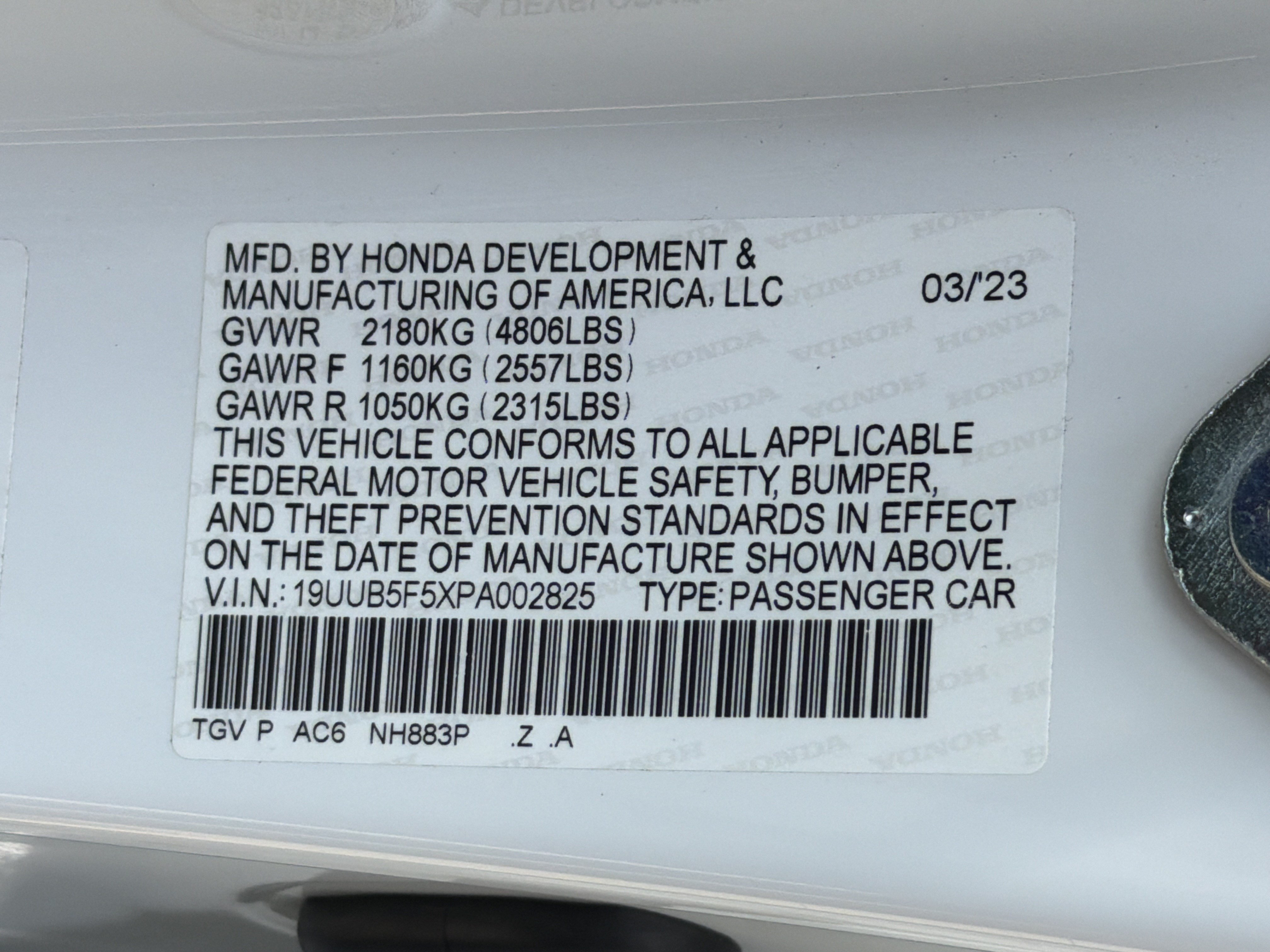 Certified 2023 Acura TLX w/ A-SPEC Package FWD image 35