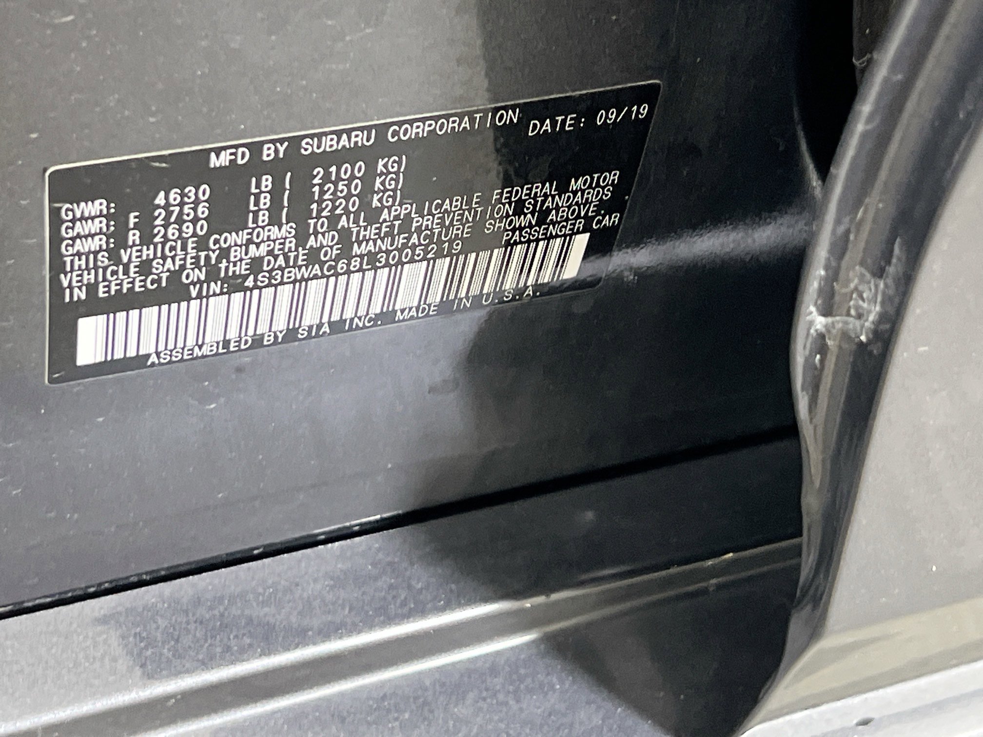 Used 2020 Subaru Legacy Premium image 30