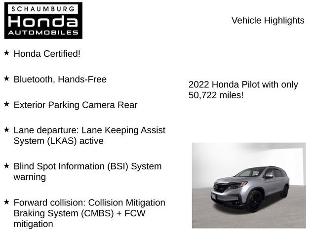 Certified 2022 Honda Pilot Special Edition image 7
